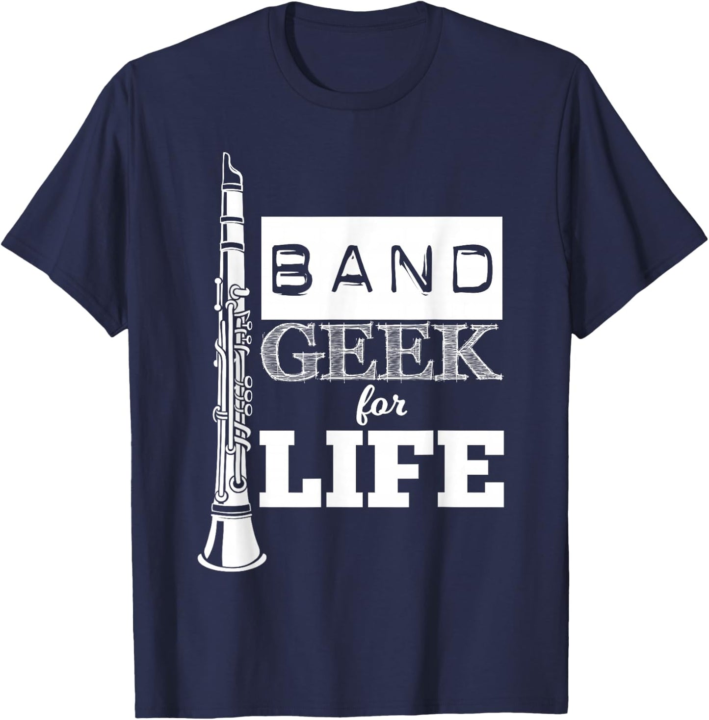 Clarinet Band Outsiders for Life Fun T-Shirt - T-Shirt | Navy