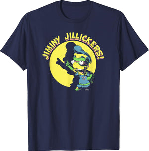 The Simpsons Milhouse Jiminy Jillickers T-Shirt - T-Shirt | Navy
