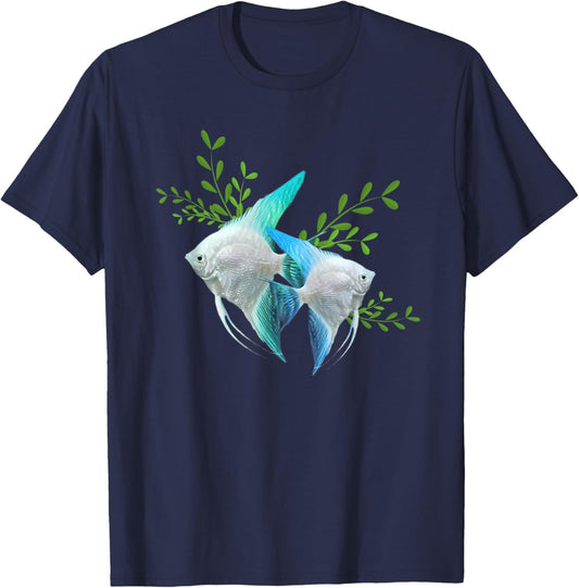 Angel Fish Aquarium Fish Tank Gift T-Shirt - T-Shirt | Navy