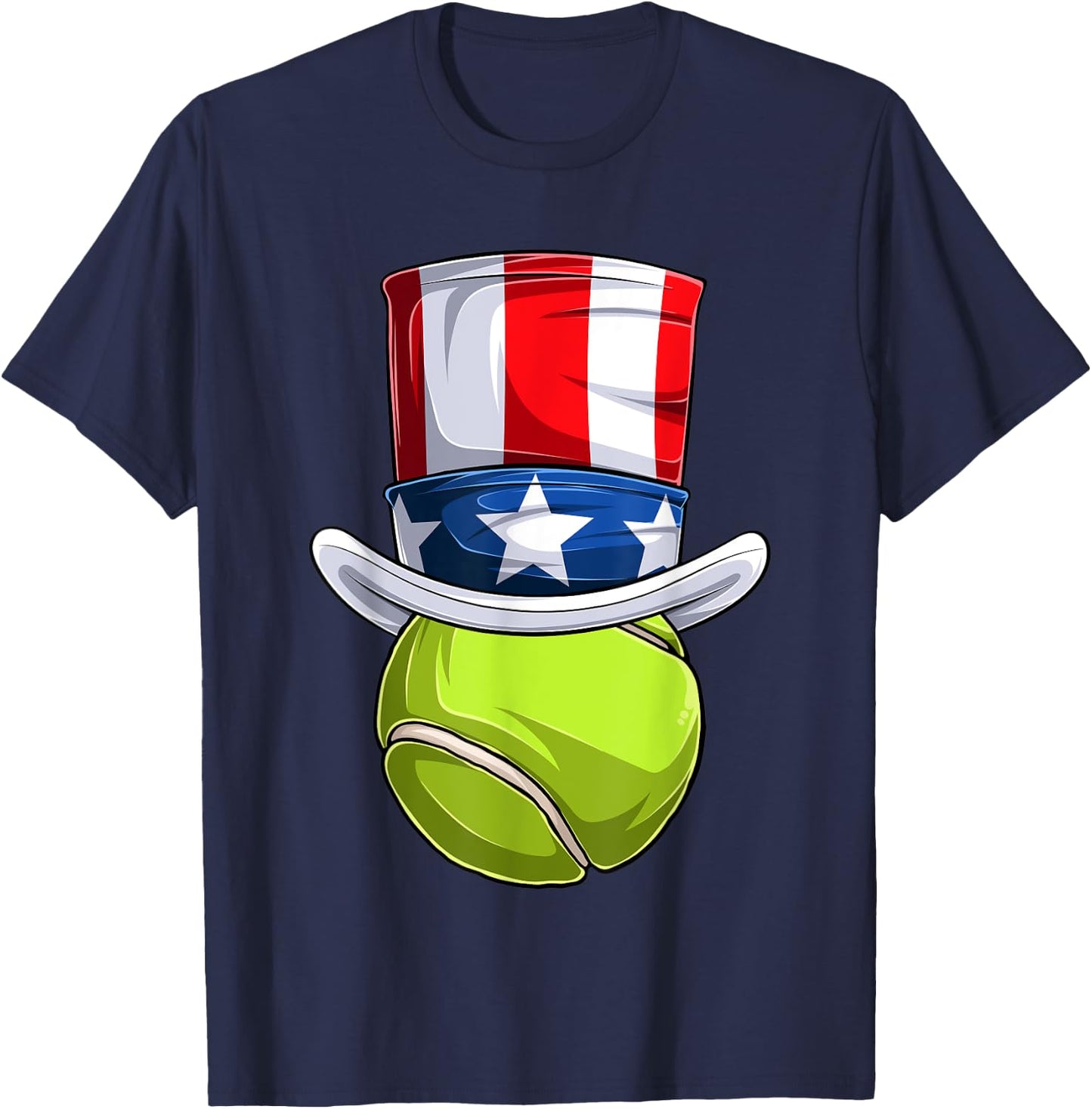 Men Women American Flag Tennis Shirt, 4th Of July Kids Boys T-Shirt - T-Shirt | Navy