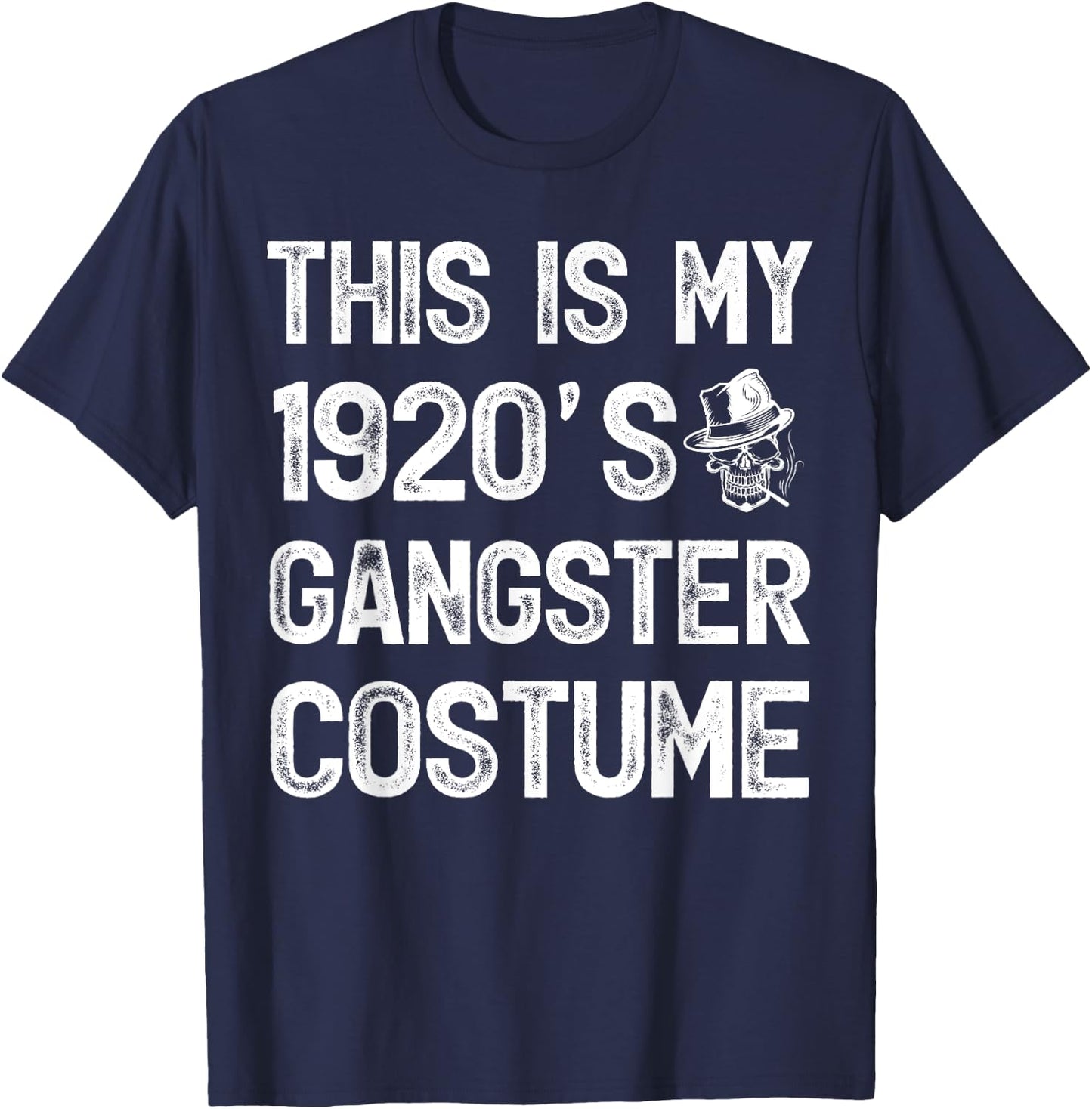 Vintage This Is My 1920's Gangster Costume T-Shirt - T-Shirt | Navy