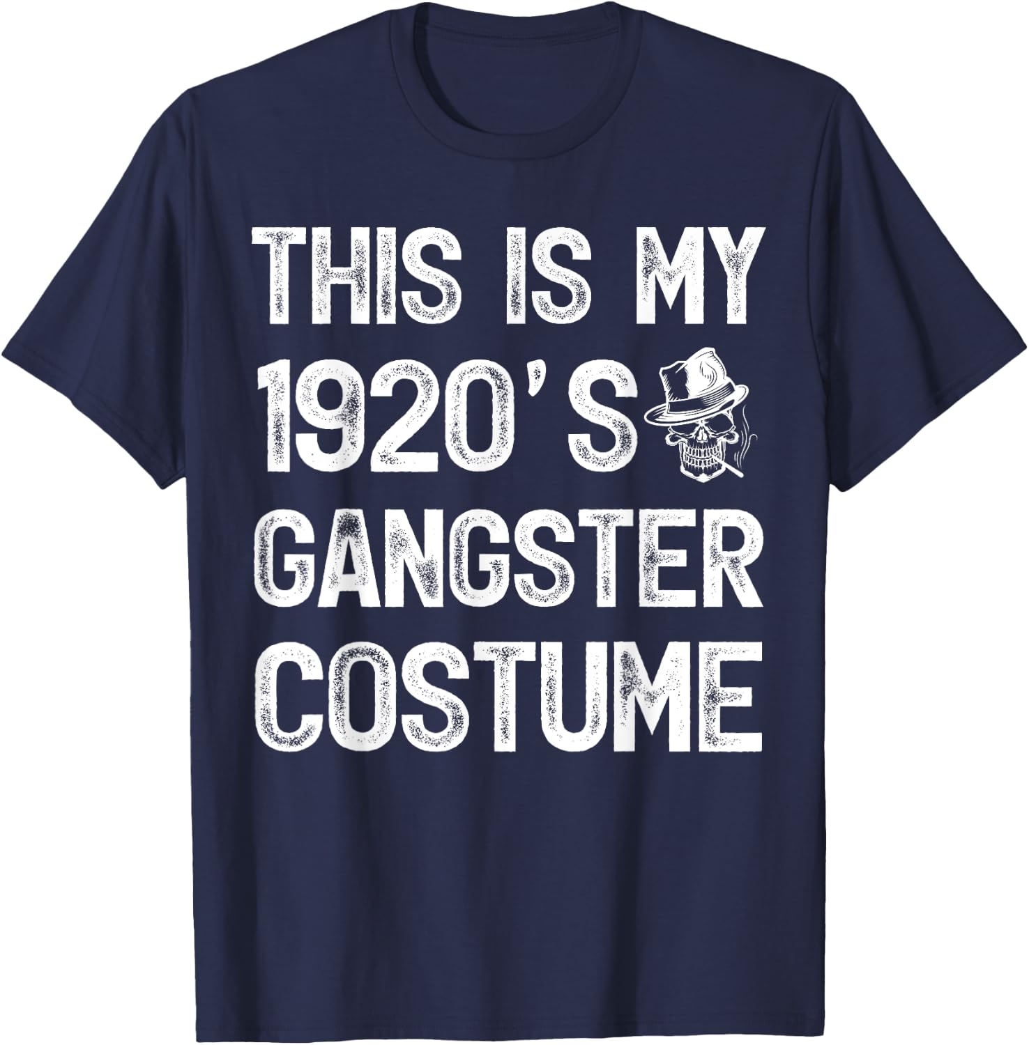 Vintage This Is My 1920's Gangster Costume T-Shirt - T-Shirt | Navy