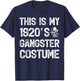 Vintage This Is My 1920's Gangster Costume T-Shirt - T-Shirt | Navy