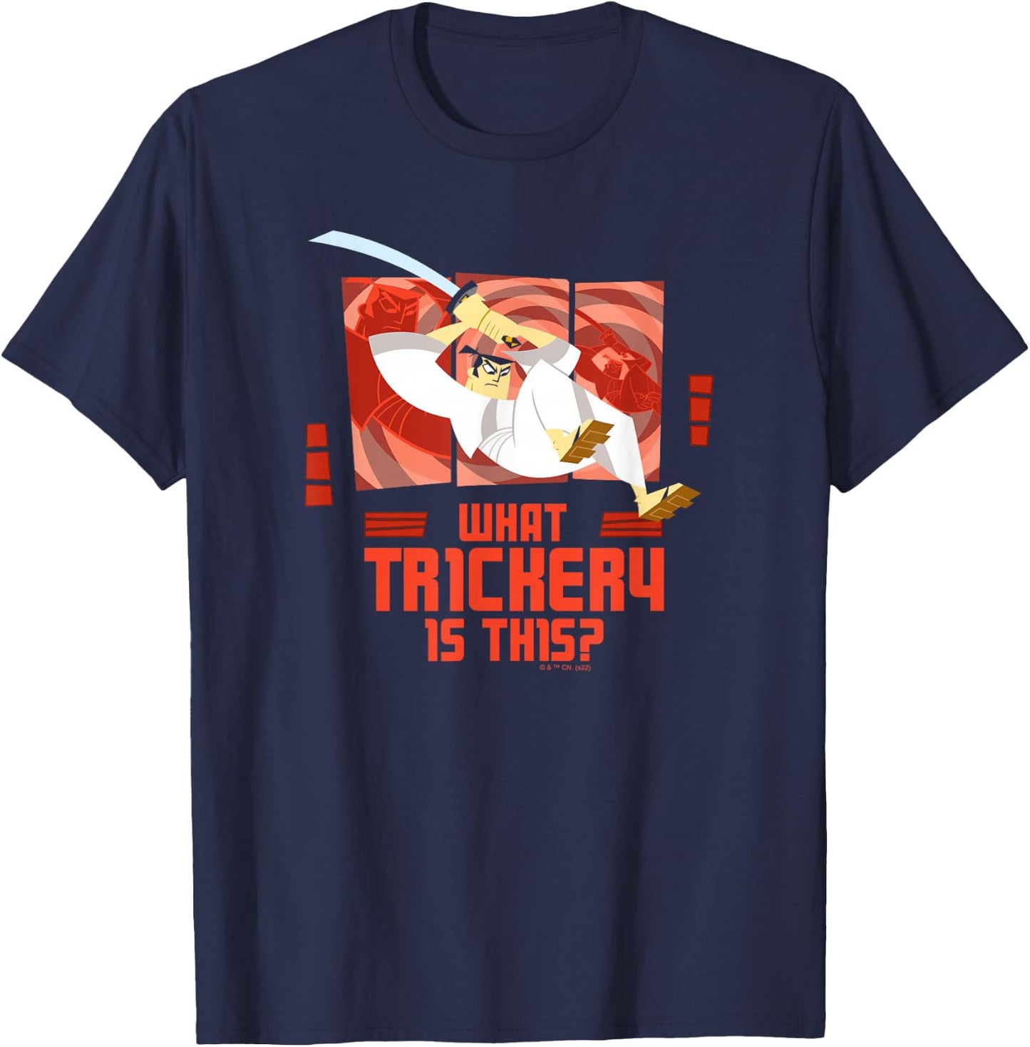 Samurai Jack What Trickery Is This? T-Shirt - T-Shirt | Navy