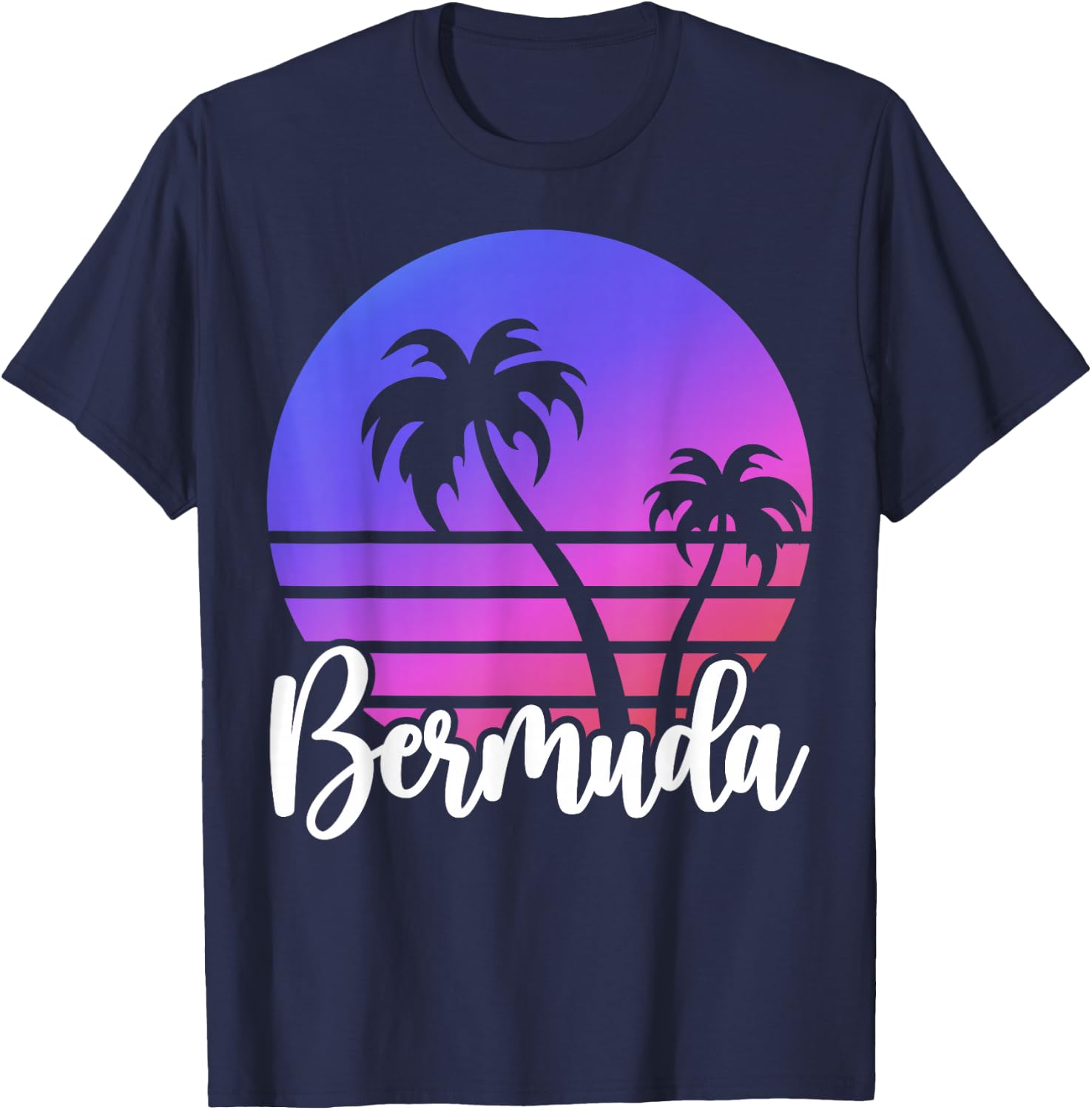 BERMUDA Beach Lover Summer Vacation Family Trip Souvenir T-Shirt - T-Shirt | Navy