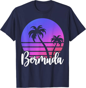 BERMUDA Beach Lover Summer Vacation Family Trip Souvenir T-Shirt - T-Shirt | Navy