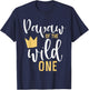 Papaw of the Wild One Matching 1st Birthday First Thing Pop T-Shirt - T-Shirt | Navy