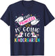 Funny This Princess Is Going To Kindergarten Unicorn 1st Day T-Shirt - T-Shirt | Navy