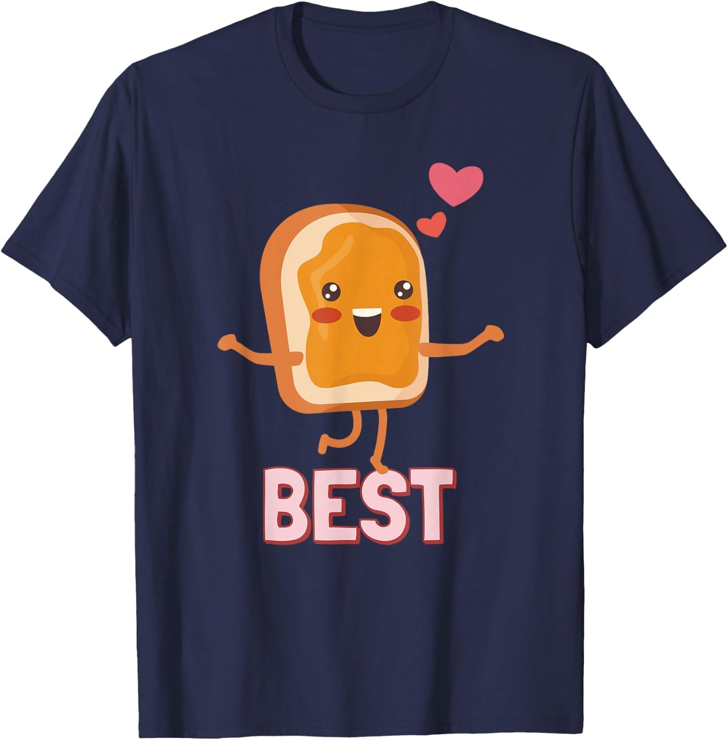 Best Friends PB&J Peanut Butter and Jelly Besties T-Shirt - T-Shirt | Navy