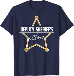 My Son Is A Sheriff Deputy My Daughter Is A Deputy Sheriff T-Shirt - T-Shirt | Navy