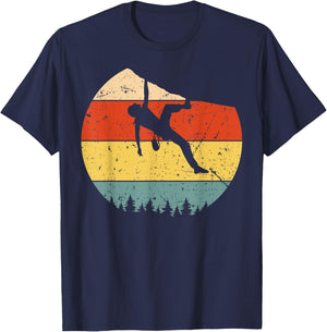 Cool Rock Climbing Women Mountain Climber bouldering T-Shirt - T-Shirt | Navy