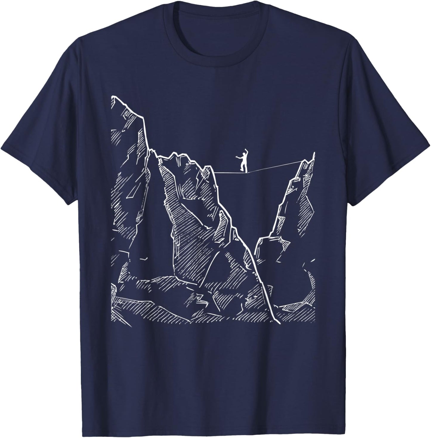 Slackliner - Slackline Slacklining Tightrope Trickline T-Shirt - T-Shirt | Navy