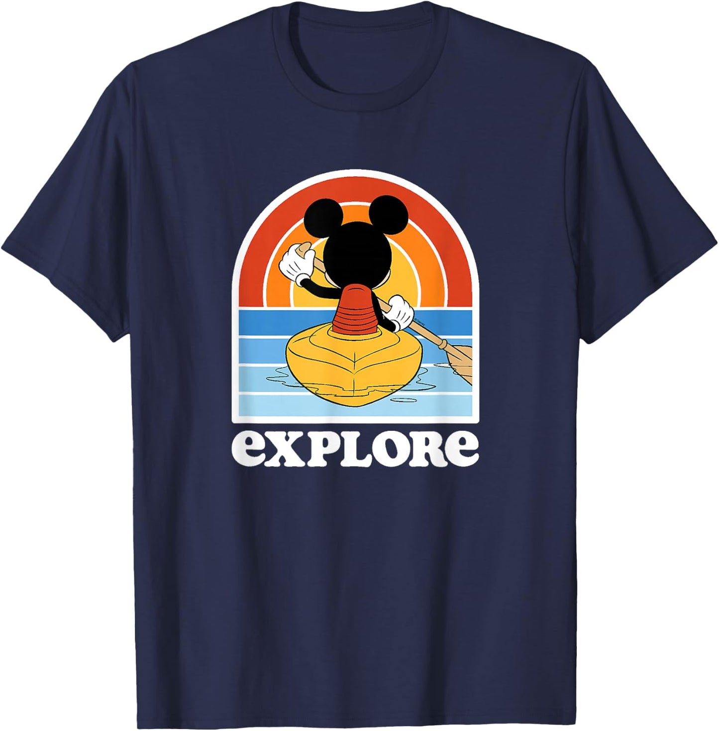 Mickey Mouse - Mickey Kayak Explore T-Shirt - T-Shirt | Navy