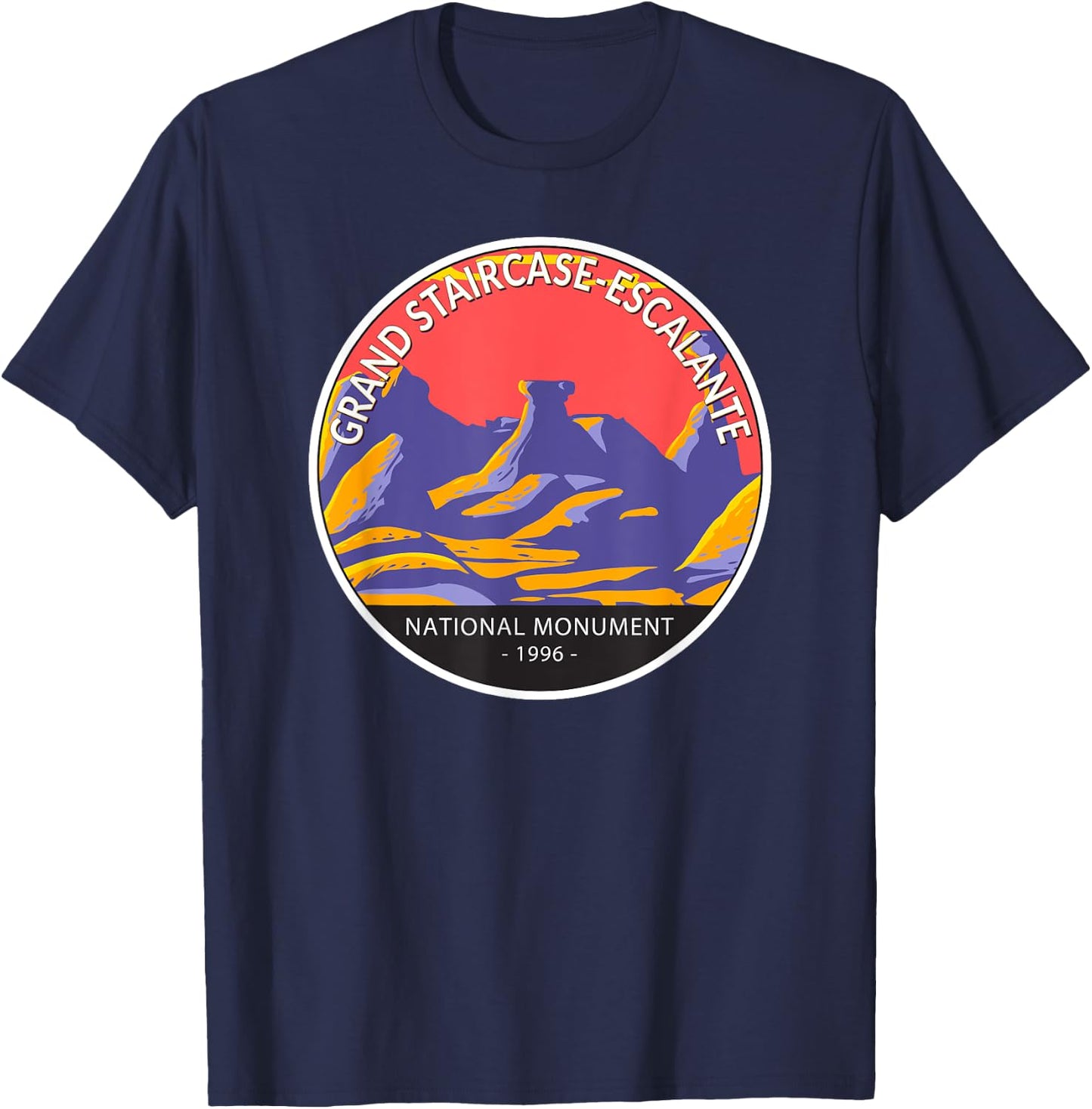 Grand Staircase Escalante National Monument Utah Vintage T-Shirt - T-Shirt | Navy