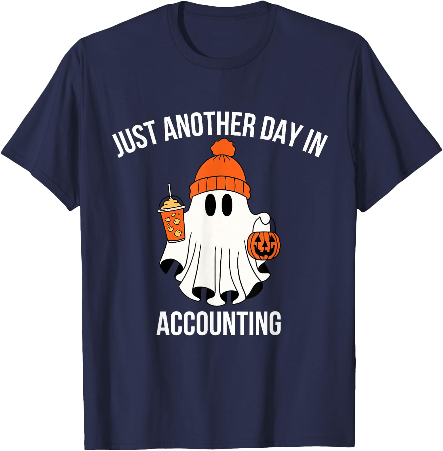 Funny Accountant Halloween Accounting Colleague Gift T-Shirt - T-Shirt | Navy