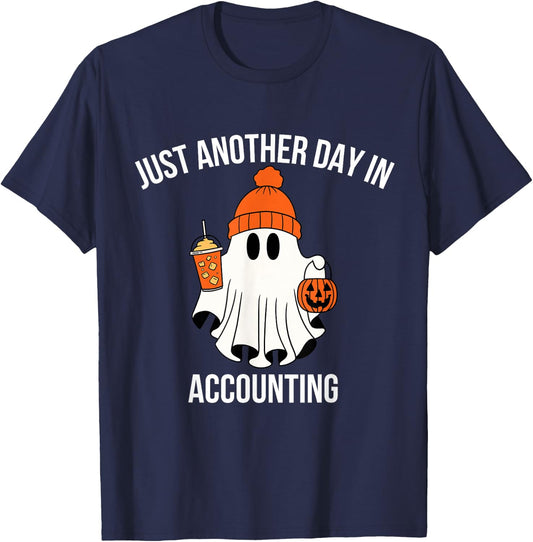 Funny Accountant Halloween Accounting Colleague Gift T-Shirt - T-Shirt | Navy