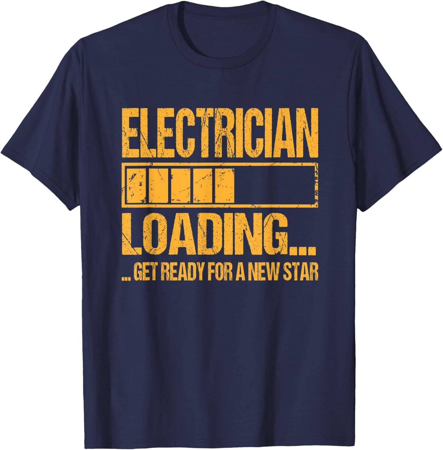 Electrician Training Apprenticeship Electrician Loading T-Shirt - T-Shirt | Navy