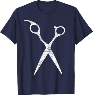Vintage Hairdresser Hairdresser Gift T-Shirt - T-Shirt | Navy
