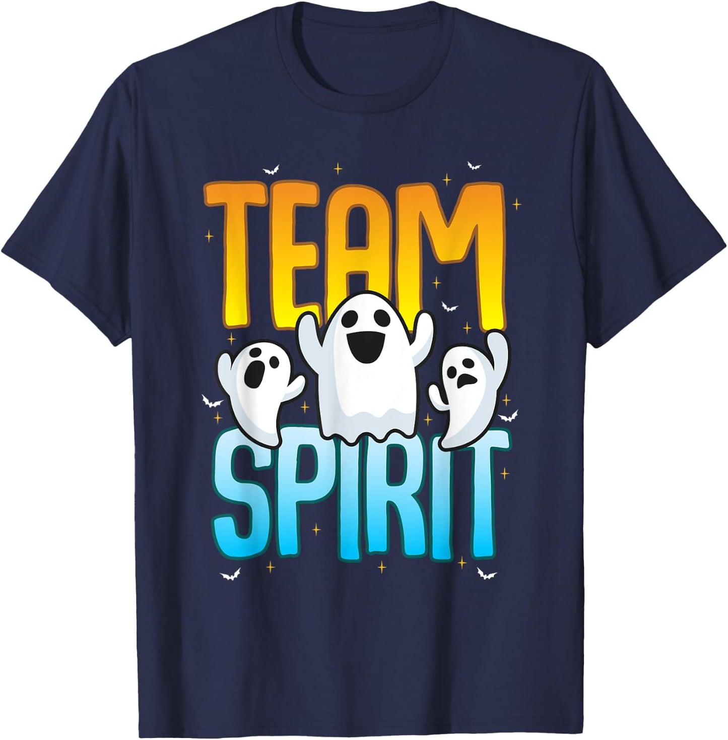 Funny Halloween Team Spirit Ghosts T-Shirt - T-Shirt | Navy
