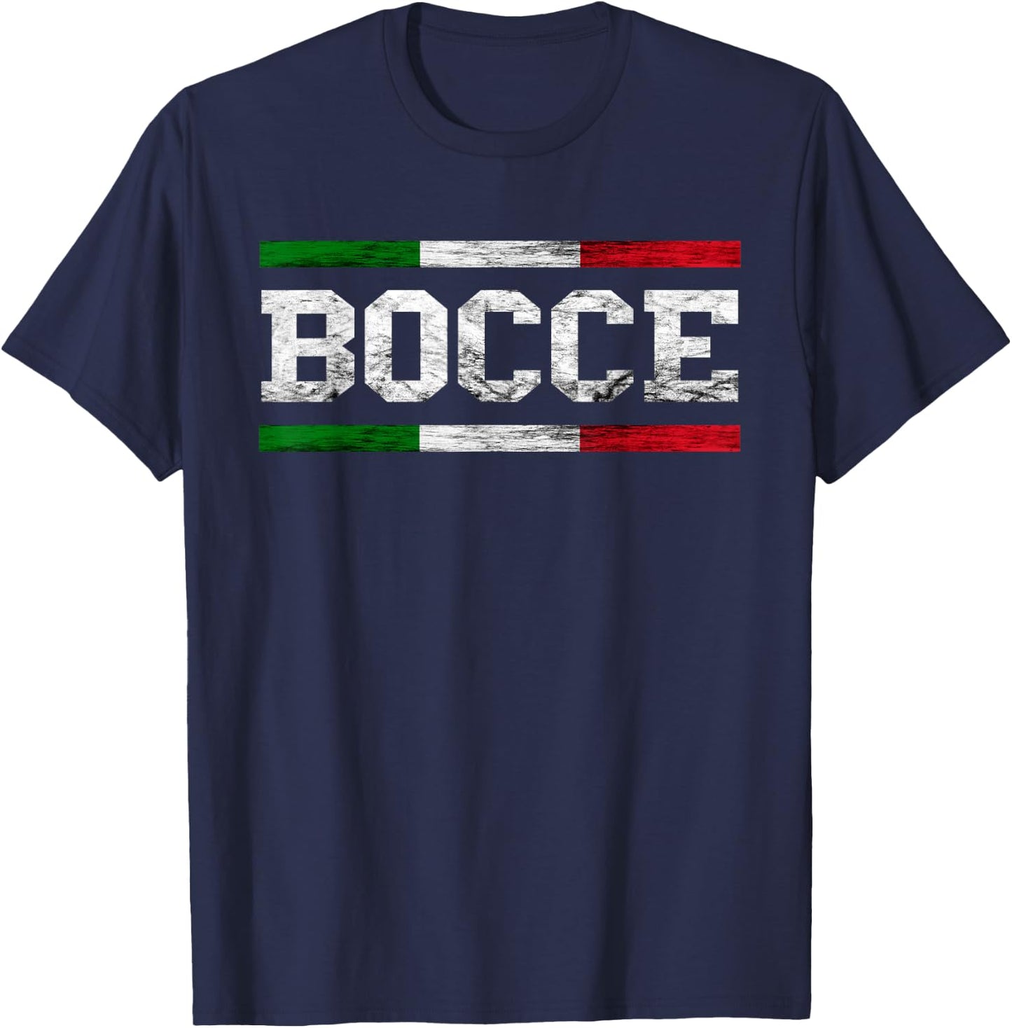 Bocce Ball Game Boule Boccia Italy Sport Italian Bocce T-Shirt - T-Shirt | Navy