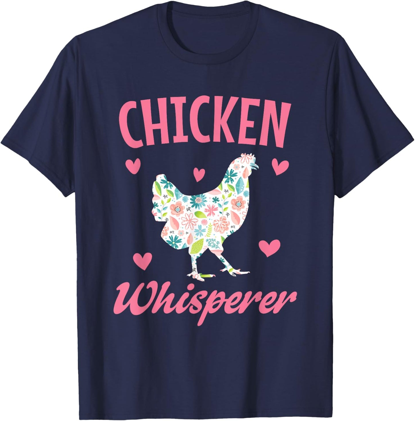 Chicken Whisperer Kids Women Girl Funny Chicken Farming T-Shirt - T-Shirt | Navy