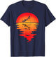 Praying Mantis Vintage Sunset Mantis Praying Mantis Bug T-Shirt - T-Shirt | Navy