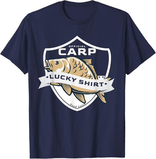 Carp Lucky Shirt Funny Fishing Accessories to Carp Fishing T-Shirt - T-Shirt | Navy