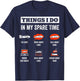 Things I Do In My Spare Time Fix Cars Funny Auto Mechanic T-Shirt - T-Shirt | Navy