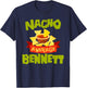 NACHO AVERAGE BENNETT Funny Birthday Personalized Name Gift T-Shirt - T-Shirt | Navy