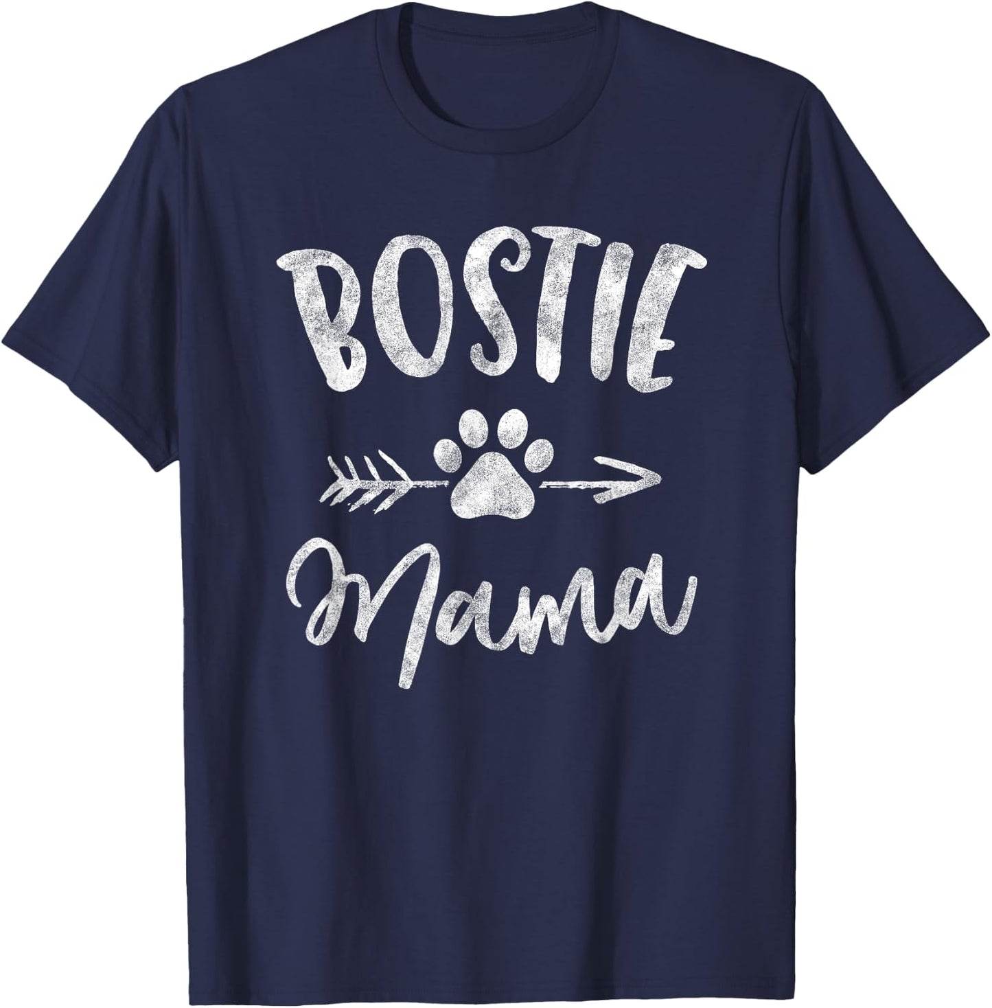 Bostie Mama Shirt Boston Terrier Lover Gifts Dog Mom T-Shirt - T-Shirt | Navy
