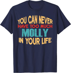 Funny Molly Personalised First Name Joke Item T-Shirt - T-Shirt | Navy