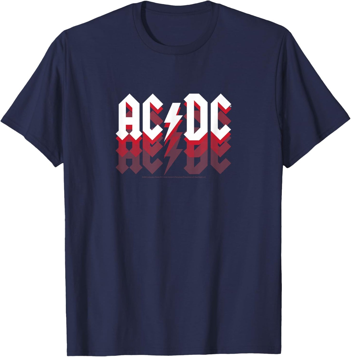 ACDC - Logo Fade T-Shirt - T-Shirt | Navy