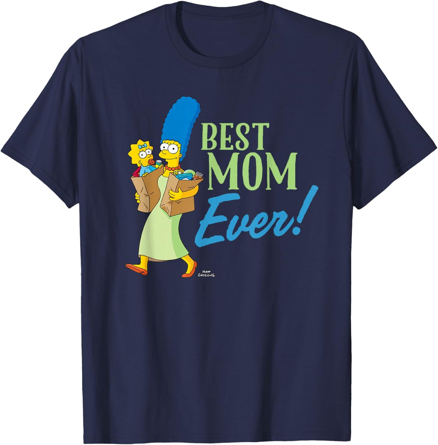 The Simpsons Marge Simpson Best Mom Ever T-Shirt - T-Shirt | Navy