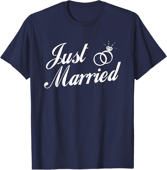 Just Married Couple T-Shirt - T-Shirt | Navy
