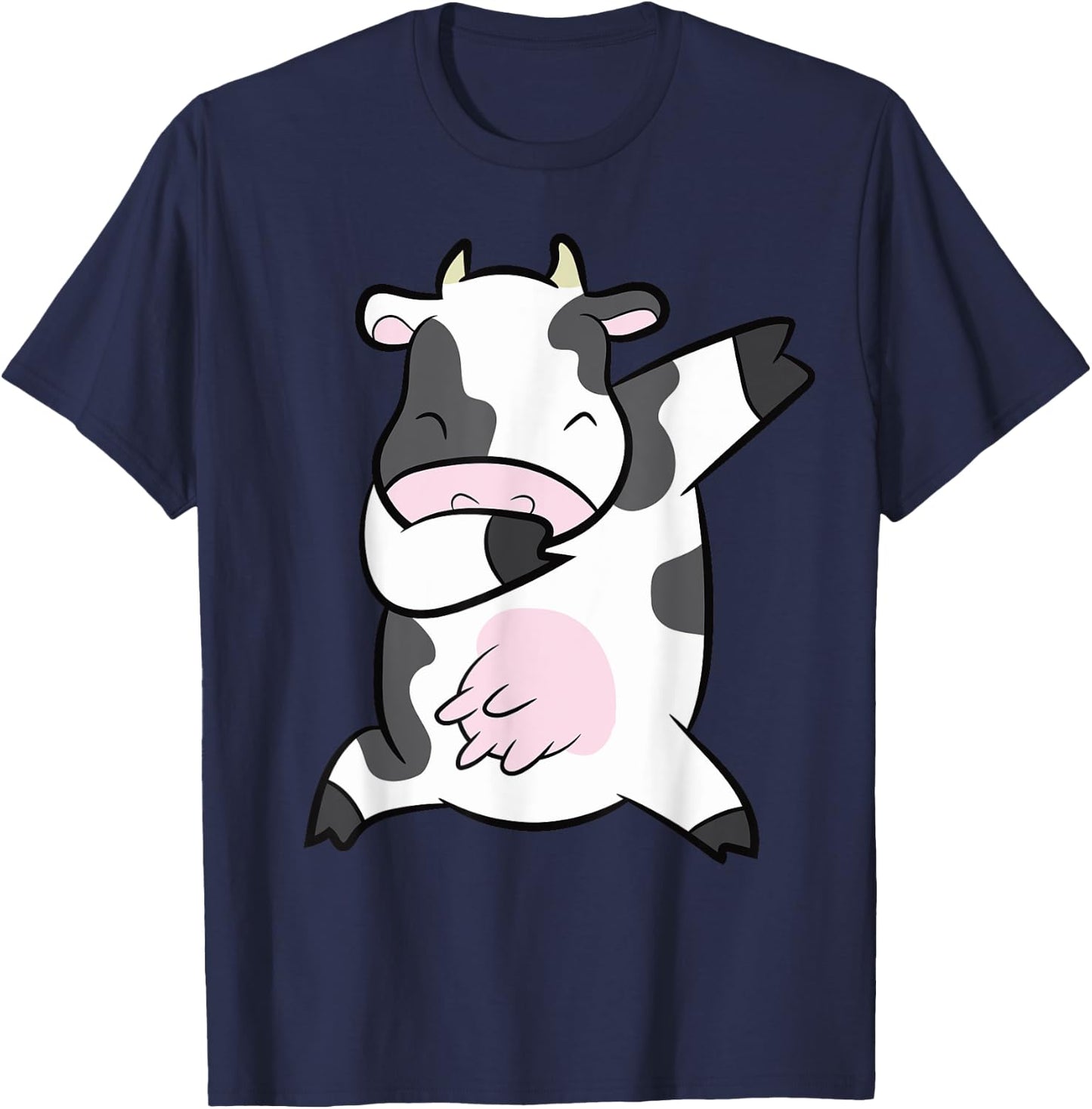 Dabbing Cow Farm Animal Funny Cow T-Shirt - T-Shirt | Navy