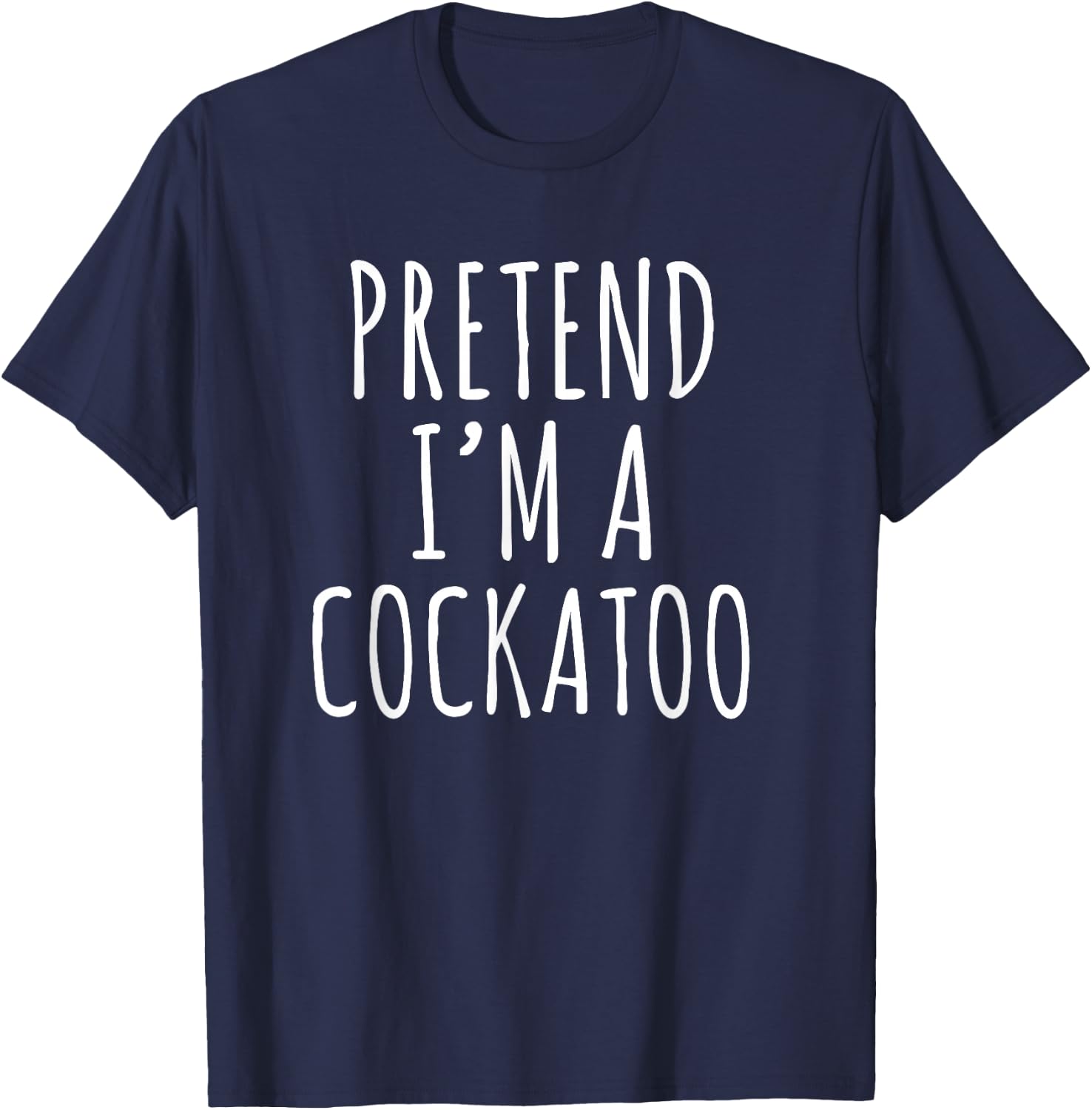 Lazy Halloween Costume Pretend I'm A Cockatoo Simple T-Shirt - T-Shirt | Navy