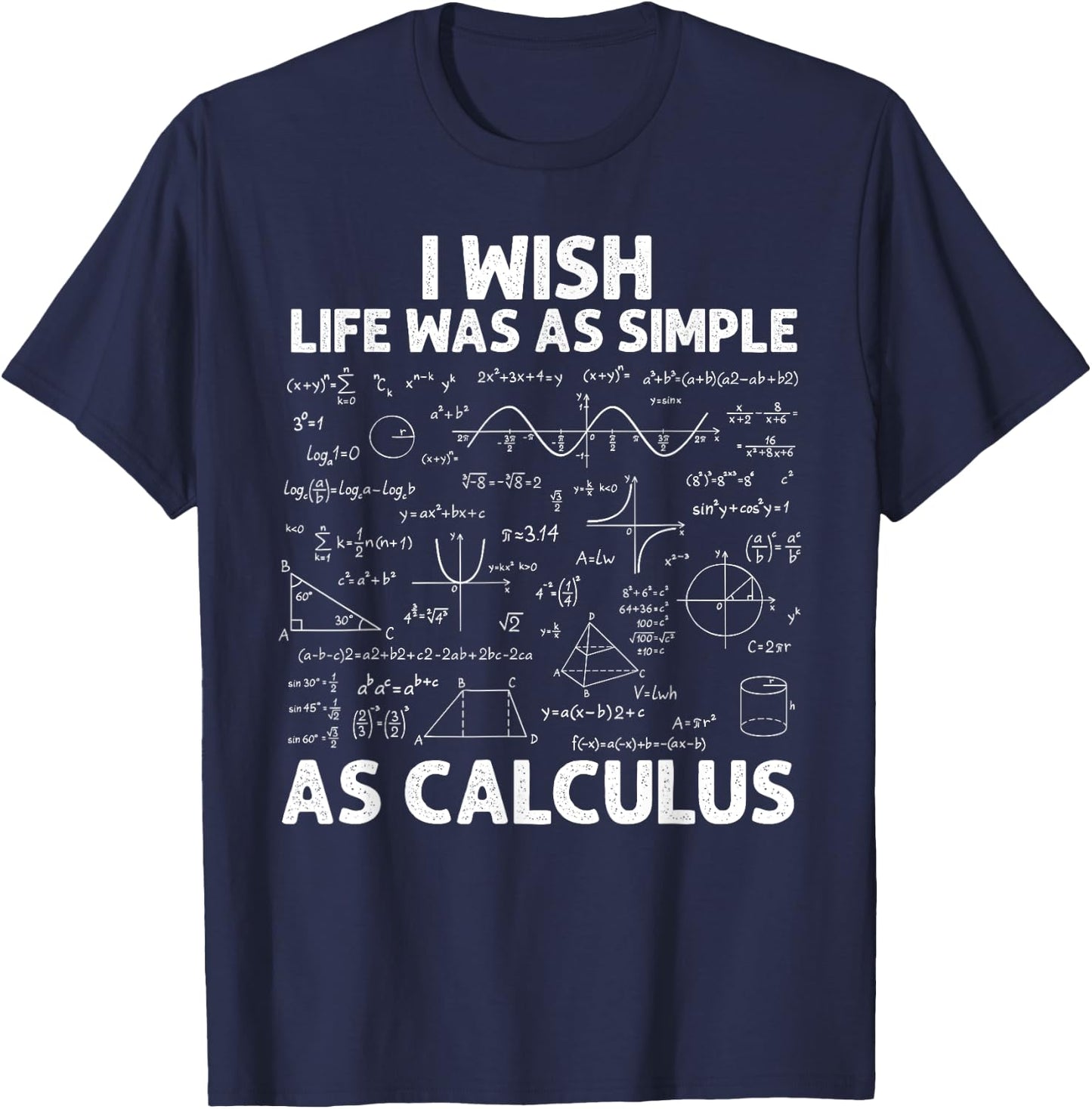 Funny Calculus Women Math Teacher Math Joke Humor Small T-Shirt - T-Shirt | Navy