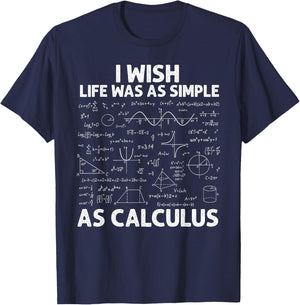 Funny Calculus Women Math Teacher Math Joke Humor Small T-Shirt - T-Shirt | Navy
