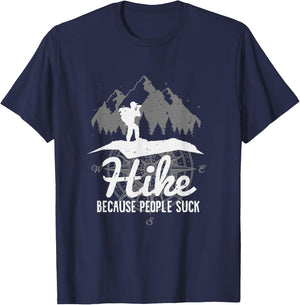 Hike - Because People Suck T-Shirt - T-Shirt | Navy