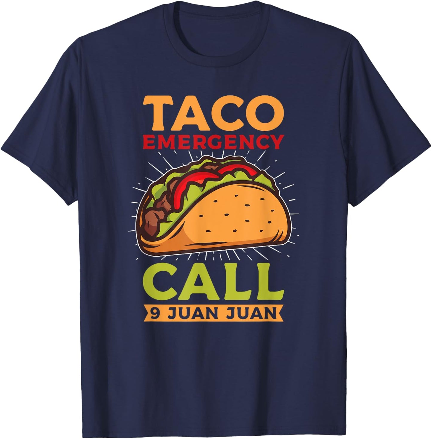 Taco Tuesday Mexico Food Tacos Gift - Men's Black Short Sleeve - Small - Classic Fit - Cinco de Mayo, Taco Tuesday, Mexican Cuisine Lovers - Fun, Casual - Unique Graphic Design T-Shirt - T-Shirt | Navy