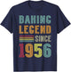 Baker Legend 1956 70 Years Pastry 70th Birthday Baking T-Shirt - T-Shirt | Navy