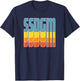 SSDGM Retro Classic Vintage T-Shirt - T-Shirt | Navy