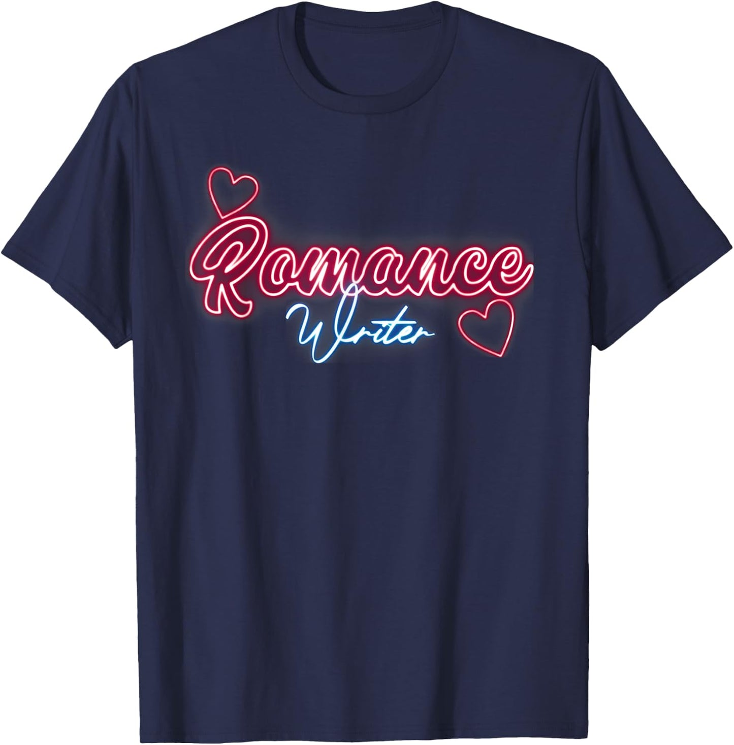 Romance Writer Book Author Literary Novelist Writing Genre T-Shirt - T-Shirt | Navy