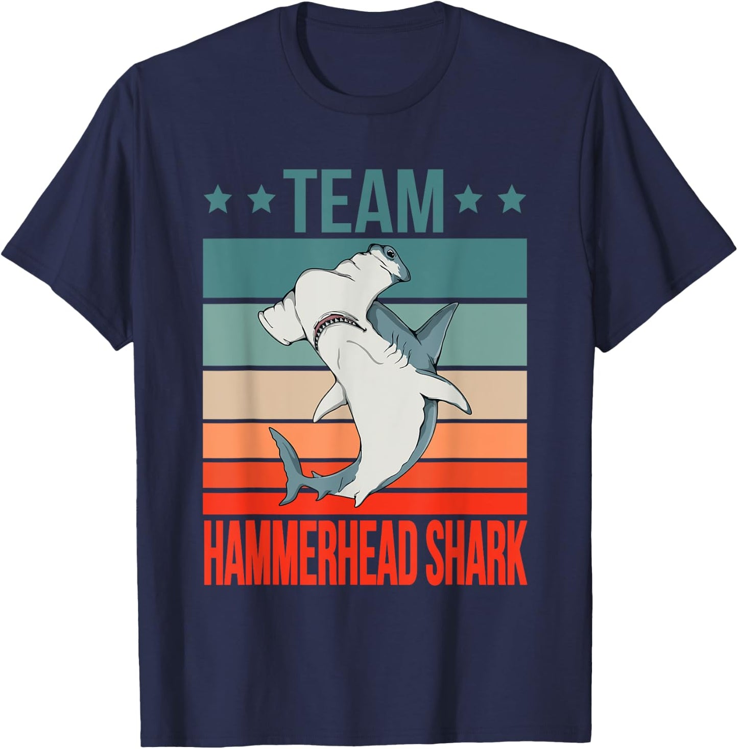 Team Hammerhead Shark Quote Hammer Fish Hammerhead Shark T-Shirt - T-Shirt | Navy