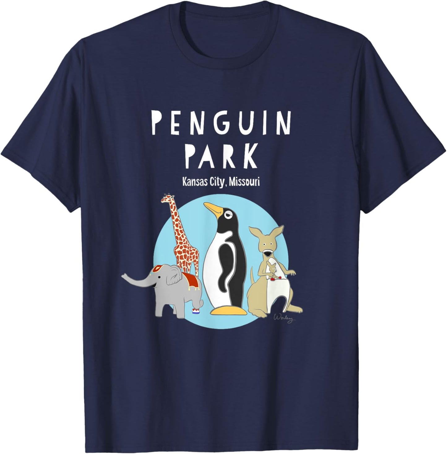 Penguin Park T-Shirt - T-Shirt | Navy