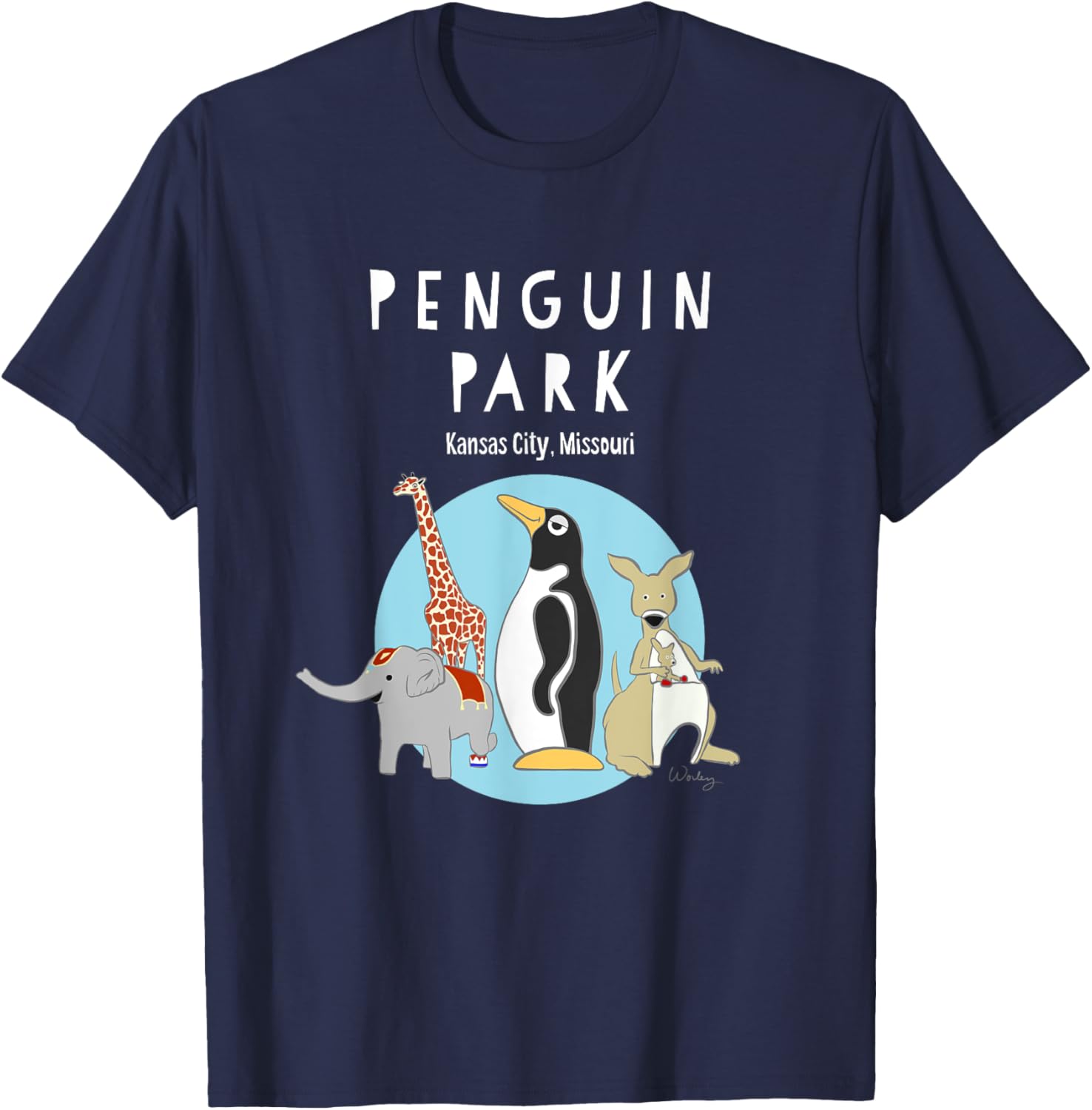 Penguin Park T-Shirt - T-Shirt | Navy