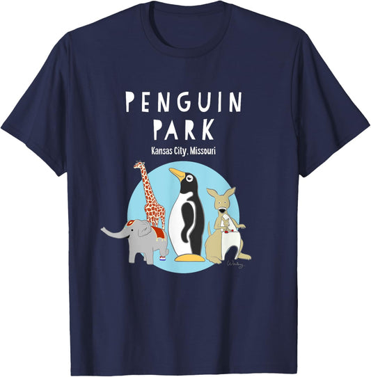 Penguin Park T-Shirt - T-Shirt | Navy