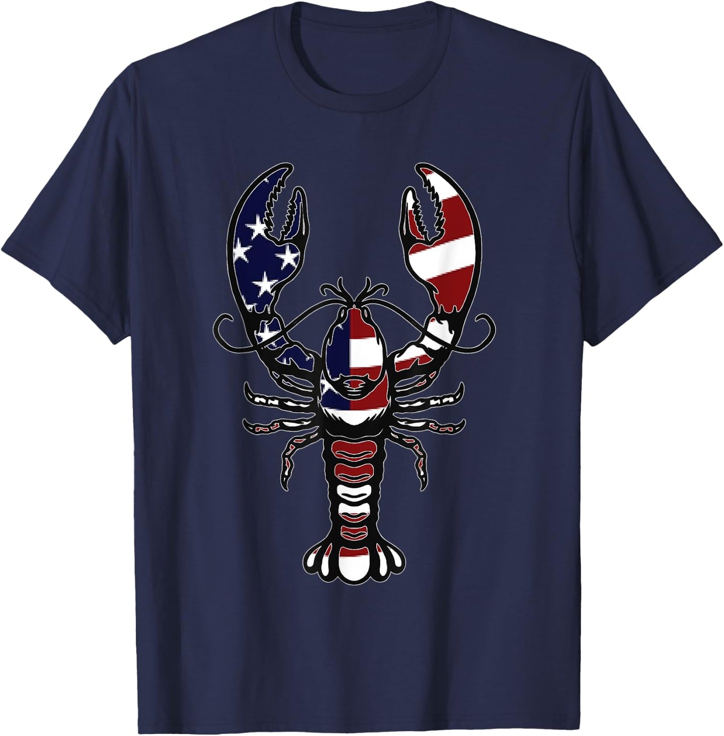 American Crayfish Outfit Louisiana Crawfish USA T-Shirt - T-Shirt | Navy