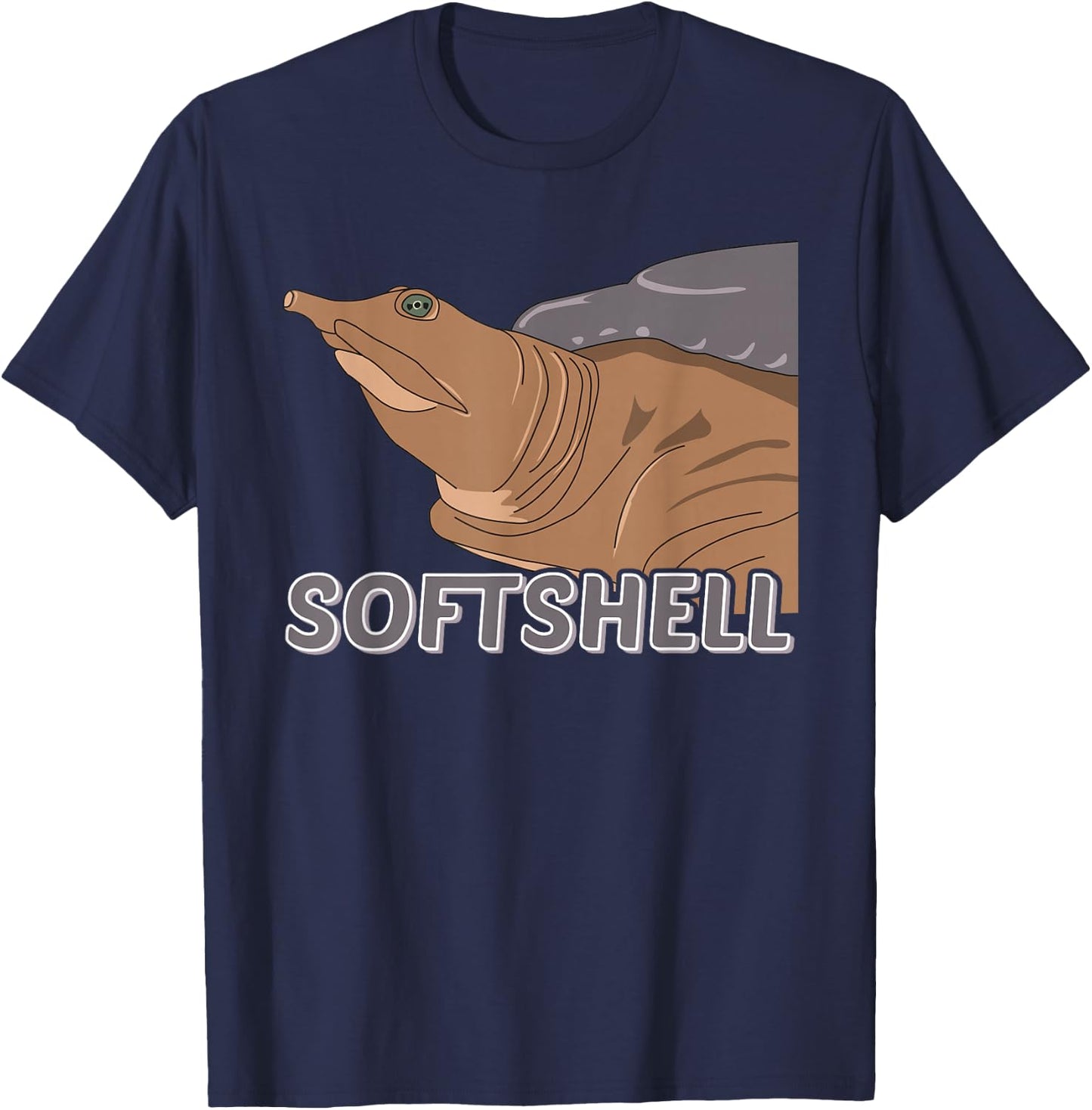 Softshell Turtle Apalone Trionyx Pelodiscus Softshell T-Shirt - T-Shirt | Navy