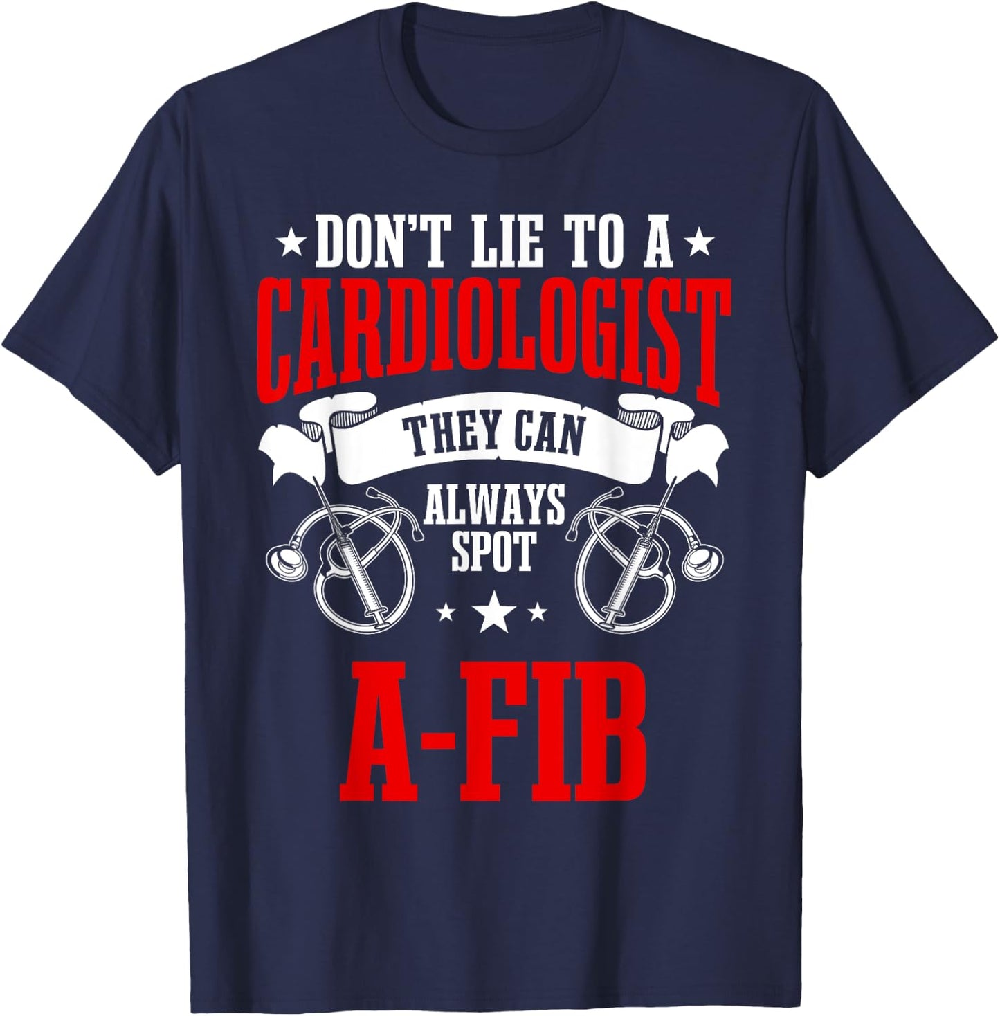 Cardiologist Cardiac Surgeon Physician T-Shirt - T-Shirt | Navy